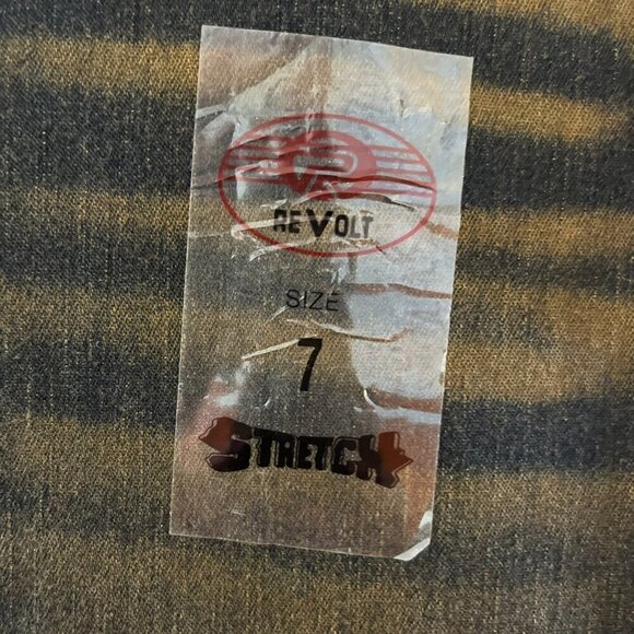 Vintage Revolt Jeans Woman's Stretch Blue Midrise Boot Cut Jeans Sz 7 - Picture 3 of 12